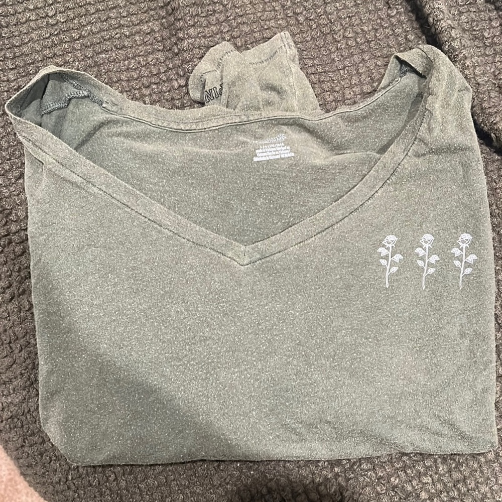 PINK crop long sleeve